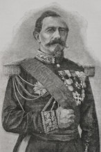 Charles Denis Bourbaki, (1816-1897), French general, 1891. Detail.  Creator: Unknown.