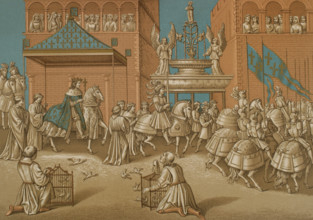 Entry of Charles VII into the city of Paris, 12 November 1437, (1878).  Creator: Unknown.