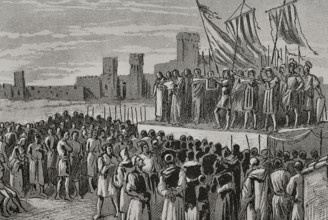 Proclamation of Ferdinand I of Aragon in Caspe, 1890.  Creator: Unknown.