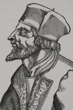 Jan Hus, (1369-1415), Czech theologian and philosopher, 1877. Creator: Unknown.