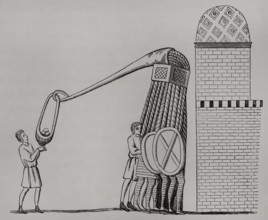 Device for throwing stones, Middle Ages, 13th century, (1877).  Creator: Unknown.