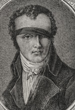 Nicolas-Jacques Conté, (1755-1805), French military officer and aeronaut, 1879.  Creator: Unknown.