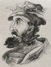 Ordoño I (821-866), King of Asturias from 850 to 866, 1853.  Creator: Unknown.