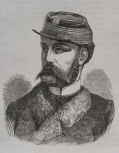 Prince Robert, (Robert d'Orléans), (1840-1910), Duke of Chartres, 1871.  Creator: Unknown.