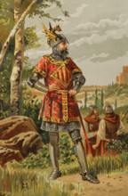 Roger de Flor (c1267-1305), mercenary warlord who served the Crown of Aragon, 1890. Creator: Unknown.