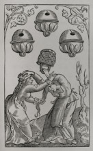 Three of Bells, German playing card, 16th century (1877).  Creator: Unknown.