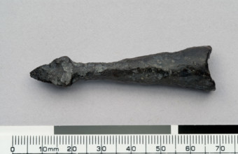 Medieval iron arrowhead, c13th century. Creator: Unknown.