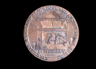 18th century token: Carmarthen ironworks, 1792. Creator: John Gregory Hancock.
