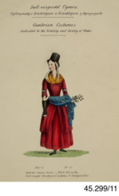Cambrian Costumes series No. 11 , 19th century. Creator: Lady Llanover.