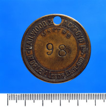 Albion Colliery, check (brass), c1940s. Creator: Unknown.