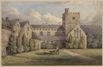 Brecon Priory, c1830-1850. Creator: Joseph Murray Ince.