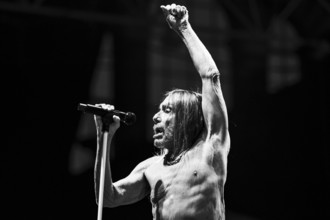 Iggy Pop performing live at the Alexandra Palace, London, 28 May 2025. Creator: Annapaola Marchesani.