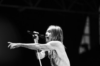 Iggy Pop performing live at the Alexandra Palace, London, 28 May 2025. Creator: Annapaola Marchesani.