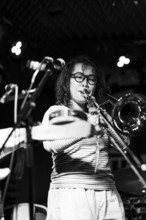 Maya Akechi and Alborg live at Hope & Anchor, Islington, London, May 2025. Creator: Annapaola Marchesani.