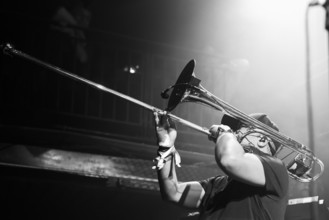 Matic Horns, Horace Andy & Dub Asante Band feat. Matic Horns, Jazz Café, London, Jul 2023. Creator: Annapaola Marchesani.