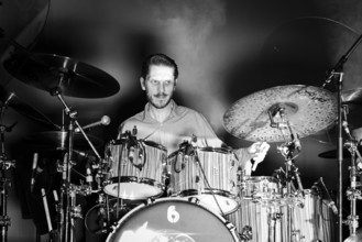 Will Glanville-Taylor, The Damned live at Alexandra Palace, London, Apr 2023. Creator: Annapaola Marchesani.