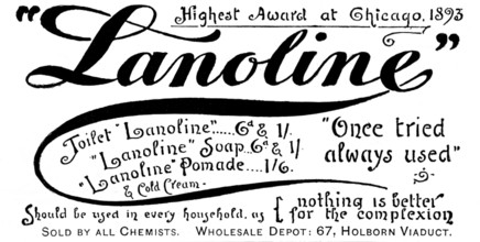 Advertisement for Lanoline, 1895. Creator: Unknown.