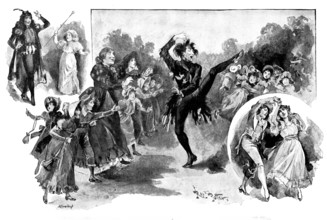 The House that Jack Built at the Opéra Comique..., 1895. Creators: George Meisenbach, Raymond Potter.