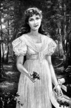 Violets, by Otto Lingner, 1895. ' Creator: Berlin Photographic Co.