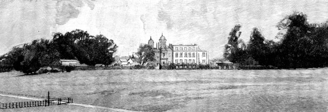 Eastwell Park: the house, from the fields, 1895. Creator: Unknown.