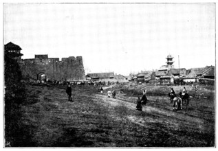 Mukden: East City Gate and Church, 1895. Creator: Unknown.