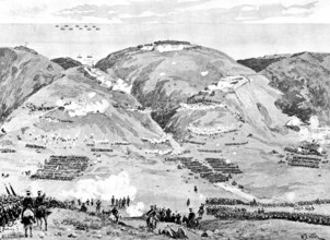 The War in Eastern Asia: the Storming of Port Arthur by the Japanese, 1895. Creator: George Meisenbach.