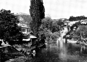 Ten Days in Bosnia - A view below Jajce, 1895. Creator: Andre & Sleigh.