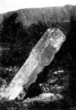 Ten Days in Bosnia - Bogomile tomb, Field of the Infidels, 1895. Creator: Andre & Sleigh.