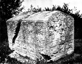 Ten Days in Bosnia - A Bogomile sarcophagus, 1895. Creator: Andre & Sleigh.