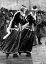 Sisters - drawn by Lucien Davis, 1895. Creator: R. Taylor.