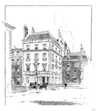 The late Lord Randolph Churchill: house where Lord Randolph Churchill died, Grosvenor Square, 1895. Creator: Unknown.