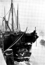 The Loss of the North German Lloyd steam-ship "Elbe": the damaged steam-ship "Crathie", 1895. Creator: Unknown.