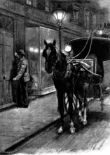 Eve's Ransom...He was about to ring the house-bell when the door opened..., 1895. Creator: George Meisenbach.