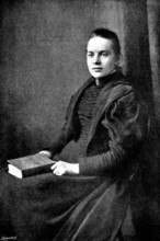 Fräulein Bocker, the only woman saved from the "Elbe" Disaster, 1895. Creator: Russell & Sons.