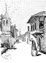 Ten Days in Bosnia: a street in Mostar, 1895. Creator: Unknown.