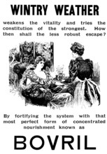 Advertisement for Bovril, 1895. Creator: Unknown.