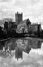 The Cathedrals of England: Wells Cathedral, 1895. Creator: Francis Frith & Co.