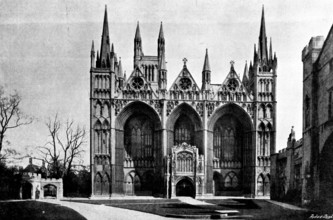 The Cathedrals of England: Peterborough Cathedral, 1895. Creator: Francis Frith & Co.