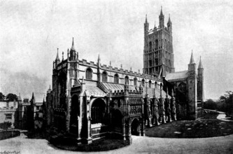 The Cathedrals of England: Gloucester Cathedral, 1895. Creator: Francis Frith & Co.