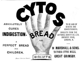 Advertisement for Cytos Bread and Biscuits, 1895. Creator: Unknown.