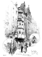 A bit of Old London, recently demolished, 1895. Creator: George Meisenbach.