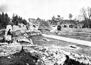 The Queen's Visit to Cimiez: Roman remains at Cimiez, 1895. Creator: Jean Gilletta.