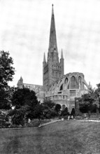 The Cathedrals of Great Britain: Norwich Cathedral, 1895. Creator: Francis Frith & Co.