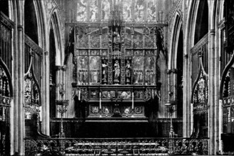The Cathedrals of Great Britain: Manchester Cathedral - the Reredos, 1895. Creator: Francis Frith & Co.
