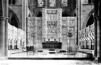 The Cathedrals of Great Britain: Truro Cathedral - the Reredos, 1895. Creator: Francis Frith & Co.