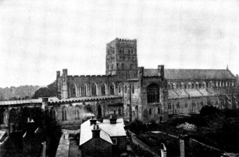 The Cathedrals of Great Britain: St. Alban's Cathedral, 1895. Creator: Francis Frith & Co.