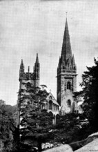 The Cathedrals of Great Britain: Llandaff Cathedral, 1895. Creator: Francis Frith & Co.