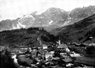 The Emperor of Austria's famous shooting quarters: Chamois Lodge, in the Salzburg Alps, 1895. Creator: George Meisenbach.