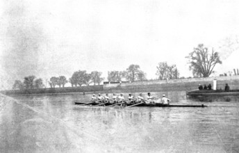Practicing for the Universities' Boat-Race, 1895. Creator: George Meisenbach.