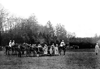 Prince Bismarck's Eightieth Birthday: visit of the German Emperor to the Prince, Friedrichsruh, 1895 Creator: Strumper & Co.